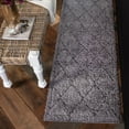 thumbnail image 1 of Unique Loom Trellis Shag Collection Area Rug - Ruby (6' x 9' Rectangle Gray/Ivory), 1 of 7