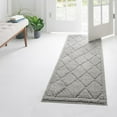 thumbnail image 1 of Unique Loom Trellis Shag Collection Area Rug - Ruth (10' x 13' Rectangle Light Brown/Ivory), 1 of 7