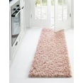 thumbnail image 1 of Unique Loom Trellis Shag Collection Area Rug - Ruth (2' x 5' Runner Light Pink/Ivory), 1 of 11