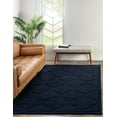 thumbnail image 1 of Unique Loom Trellis Shag Collection Area Rug - Traditional (5' x 8' Rectangle Navy Blue), 1 of 10