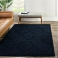 thumbnail image 1 of Unique Loom Trellis Shag Collection Area Rug - Traditional (8' x 10' Rectangle Navy Blue), 1 of 7