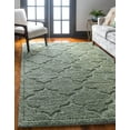 thumbnail image 1 of Unique Loom Trellis Shag Collection Area Rug - Traditional (9' x 12' 2" Rectangle Green), 1 of 12