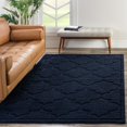 thumbnail image 1 of Unique Loom Trellis Shag Collection Area Rug - Traditional (9' x 12' Rectangle Navy Blue), 1 of 11