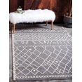thumbnail image 1 of Unique Loom Tribal Fez Rug Gray/Ivory 5' 1" x 8' Rectangle Geometric Bohemian Perfect For Living Room Bed Room Dining Room Office, 1 of 7