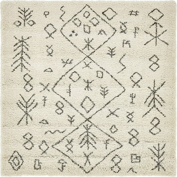 Unique Loom Tribal Rabat Shag Geometric Area Rug or Runner