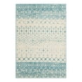 thumbnail image 1 of Unique Loom Tribal Trellis Collection Area Rug - Alami (4' 1" x 6' 1" Rectangle Ivory Blue/Ivory), 1 of 11