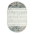 thumbnail image 1 of Unique Loom Tribal Trellis Collection Area Rug - Alami (5' 3" x 8' Oval Ivory Gray Blue/Beige), 1 of 12