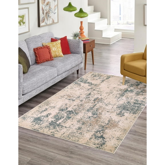 Unique Loom Tuareg Collection Area Rug - Arid (4' 1" x 6' 1" Rectangle Beige/Brown)
