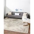 thumbnail image 1 of Unique Loom Tuareg Collection Area Rug - Medallion (8' Square Cream/Beige), 1 of 9