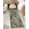 thumbnail image 1 of Unique Loom Tuareg Collection Area Rug - Mirage (2' x 6' 1" Runner Gray/Beige), 1 of 7