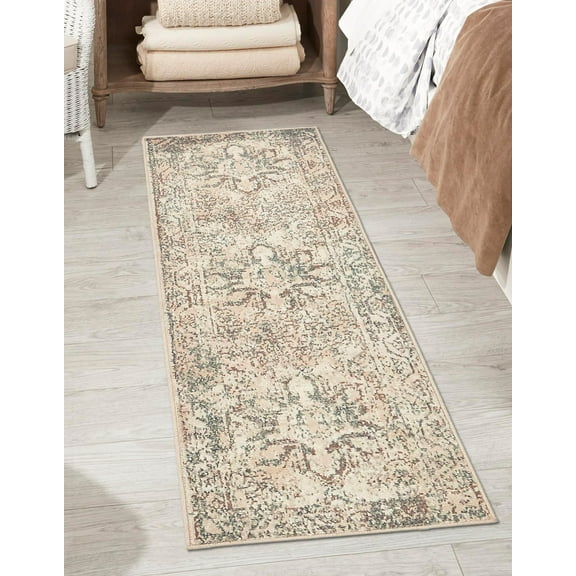 Unique Loom Tuareg Collection Area Rug - Sandstorm (2' x 6' 1" Runner Multi/Gray)