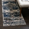 thumbnail image 1 of Unique Loom Tucson Collection Area Rug - Tubac (2' x 6' Runner Blue/Black), 1 of 6