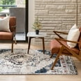 thumbnail image 1 of Unique Loom Tucson Collection Area Rug - Tubac (5' x 8' Rectangle Gray/Black), 1 of 5