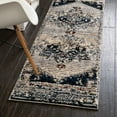 thumbnail image 1 of Unique Loom Tucson Collection Area Rug - Tubac (2' x 8' Runner Gray/Black), 1 of 6