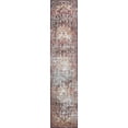 thumbnail image 1 of Unique Loom Turin Augustus Rug Rust Red/Blue 2' 7" x 12' 2" Runner Border Bohemian Perfect For Bathroom Hallway Mud Room Laundry Room, 1 of 7