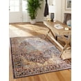 thumbnail image 1 of Unique Loom Turin Augustus Rug Rust Red/Blue 5' 1" x 8' Rectangle Border Bohemian Perfect For Living Room Bed Room Dining Room Office, 1 of 6