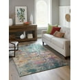 thumbnail image 1 of Unique Loom Uppsala Aurora Rug , 8' 0" x 10' 0" ,Blue, 1 of 8
