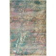 thumbnail image 1 of Unique Loom Uppsala Aurora Rug Blue/Beige 4' 1" x 6' 1" Rectangle Abstract Contemporary Perfect For Living Room Bed Room Dining Room Office, 1 of 4