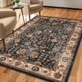 thumbnail image 1 of Unique Loom Utopia Collection Area Rug - Antheia (9' x 12' 2" Rectangle Light Blue/Burgundy), 1 of 7