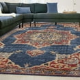 thumbnail image 1 of Unique Loom Utopia Collection Area Rug - Helios (10' x 14' Rectangle Dark Blue/Beige), 1 of 7