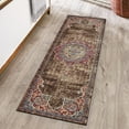 thumbnail image 1 of Unique Loom Utopia Collection Area Rug - Helios (2' x 6' 1" Runner Chocolate Brown/Beige), 1 of 7