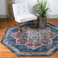 thumbnail image 1 of Unique Loom Utopia Collection Area Rug - Helios (5' Octagon Dark Blue/Beige), 1 of 7