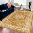 thumbnail image 1 of Unique Loom Utopia Collection Area Rug - Larissa (9' x 12' 2" Rectangle Gold/Ivory), 1 of 6