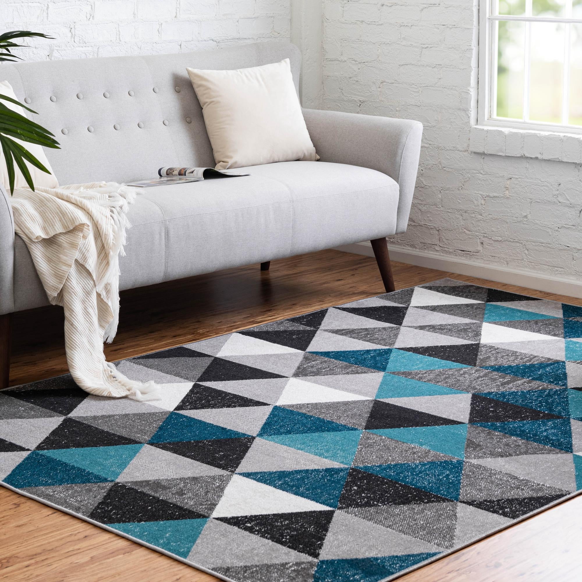 Trah Pattern Rug Unique Loom Valencia Collection Area Rug - Albufera (7' 10
