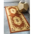 thumbnail image 1 of Unique Loom Versailles Collection Area Rug - Henry (2' 7" x 10' Runner Brick Red/Brown), 1 of 7