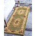 thumbnail image 1 of Unique Loom Versailles Collection Area Rug - Henry (2' 7" x 12' Runner Green/Cream), 1 of 7