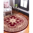 thumbnail image 1 of Unique Loom Versailles Collection Area Rug - Louis (6' 1" Round Red/Cream), 1 of 7