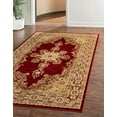 thumbnail image 1 of Unique Loom Versailles Collection Area Rug - Louis (9' x 12' Rectangle Red/Cream), 1 of 7