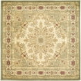 thumbnail image 1 of Unique Loom Versailles Rug Cream/Light Green 4' 1" Square Border French Perfect For Dining Room Living Room Bed Room, 1 of 7