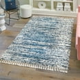 thumbnail image 1 of Unique Loom Serenity Shag Collection Area Rug - Vigie (10' x 14' Rectangle Blue/Ivory), 1 of 10