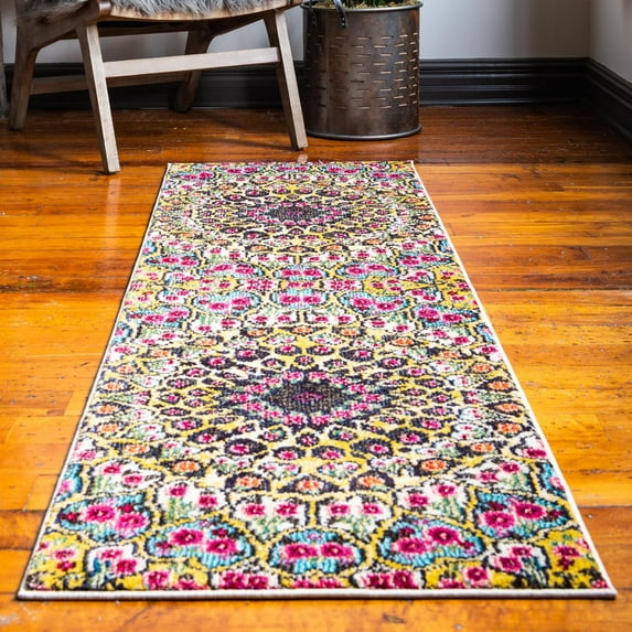 Unique Loom Vita Collection Area Rug - O' Keefe (2' 7" x 10' Runner Multi/Blue)