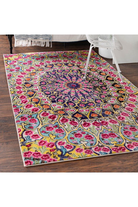 Vita Collection Area Rug - O' Keefe (9' x 12' 2" Rectangle Multi/Blue)