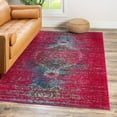thumbnail image 1 of Unique Loom Vita Collection Area Rug - Warhol (5' 1" x 8' Rectangle Pink/Blue), 1 of 7
