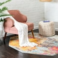 thumbnail image 1 of Unique Loom Vivid Collection Area Rug - Kolkata (5' 3" Octagon Multi/Yellow), 1 of 7