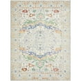 thumbnail image 1 of Unique Loom Voce Austin Rug Light Gray/Blue 9' x 12' 2" Rectangle Border Vintage Perfect For Living Room Bed Room Dining Room Office, 1 of 7