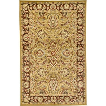 Unique Loom Voyage Collection Area Rug - Asheville (5' 3" x 8' Rectangle Tan/Brown)