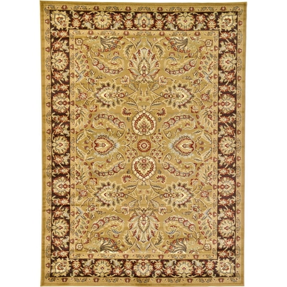 Unique Loom Voyage Collection Area Rug - Asheville (7' 1" x 10' Rectangle Tan/Brown)