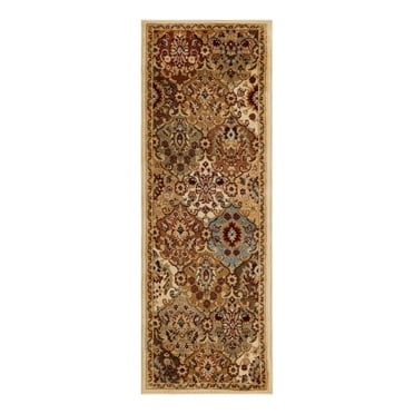 Unique Loom Voyage Collection Area Rug - Athens (2' 2" x 6' 1" Runner Cream/Light Blue)