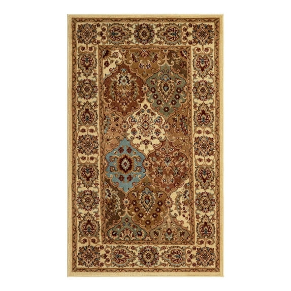 Unique Loom Voyage Collection Area Rug - Athens (3' 3" x 5' 3" Rectangle Cream/Light Blue)