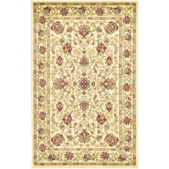 Unique Loom Voyage Collection Area Rug - Lawrence (3' 3" x 5' 3" Rectangle Cream/Teal)