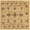 thumbnail image 1 of Unique Loom Voyage Collection Area Rug - Lawrence (4' 1" Square Cream/Teal), 1 of 7