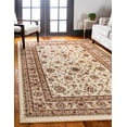thumbnail image 1 of Unique Loom Voyage Collection Area Rug - St. Louis (10' x 14' Rectangle Cream/Brown), 1 of 8