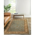 thumbnail image 1 of Unique Loom Voyage Collection Area Rug - St. Louis (4' 1" x 6' 1" Rectangle Light Blue/Cream), 1 of 7