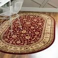 thumbnail image 1 of Unique Loom Voyage Collection Area Rug - St. Louis (7' 10" x 10' Oval Red/Gold), 1 of 10