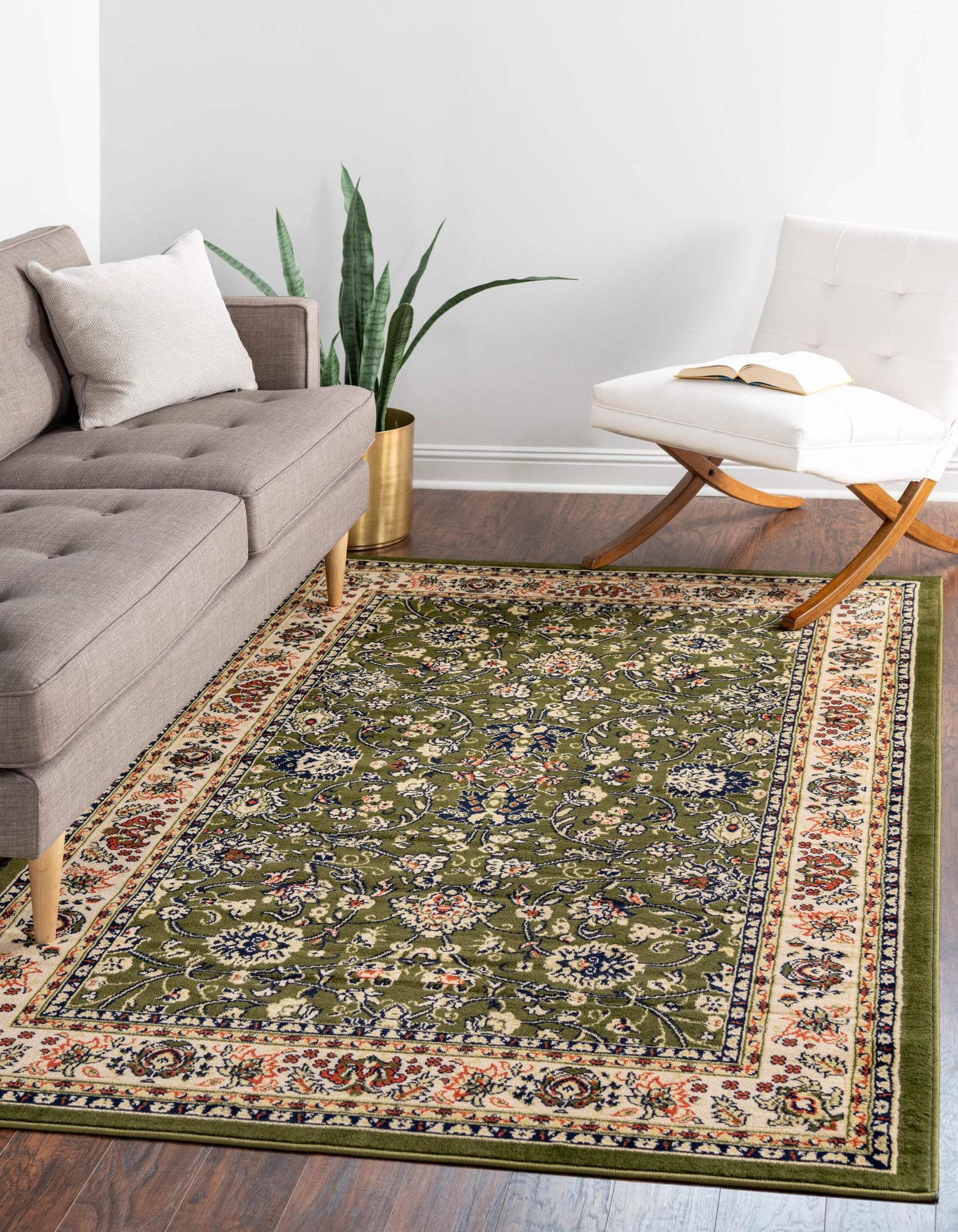 Unique Loom Sialk Hill Collection Area Rug Washington (7' 1" x 10