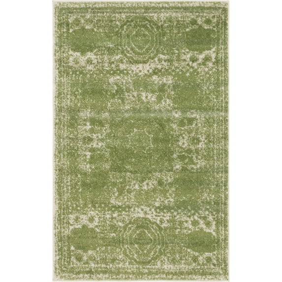 Unique Loom Wells Bromley Rug, Green (3' 3 x 5' 3)